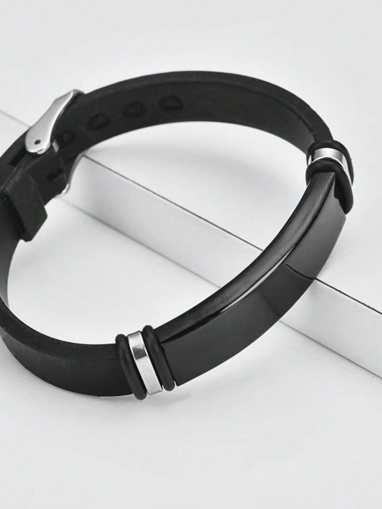 Custom Name Silicone Bracelet - Fashion Stainless Steel Bracelet